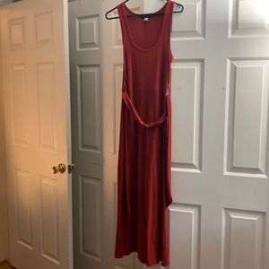 Rust color long dress